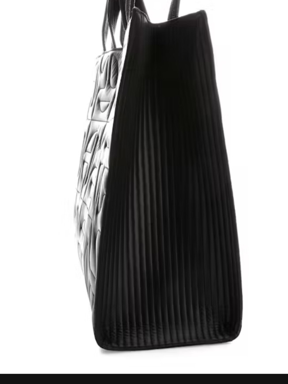 Telfar -Moose Knuckles Black Quilted Logo Tote - Picture 3 of 8